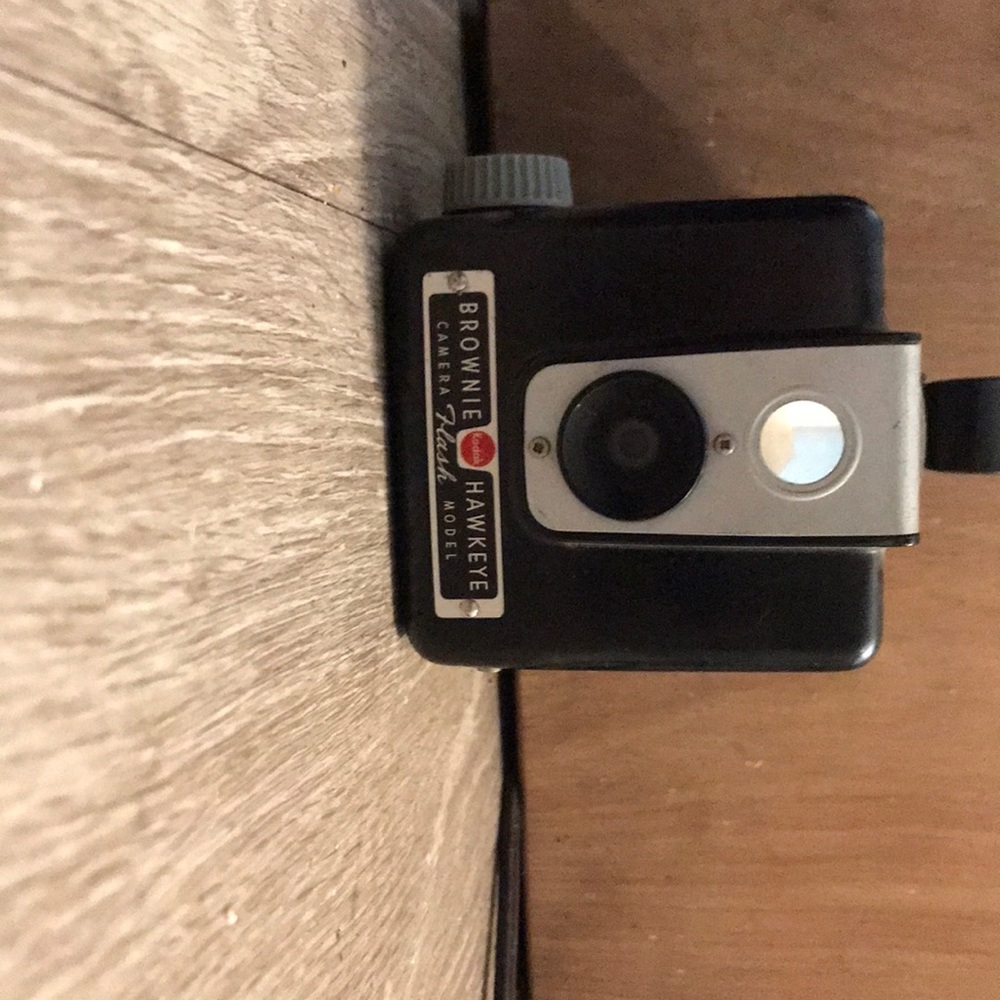 Vintage brownie Kodak Hawkeye camera flash model